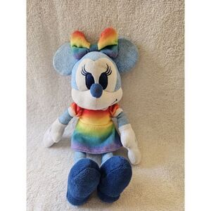 Disney Rainbow Collection 9"‎ Minnie Mouse Plush Pride No Tags Disneyland
